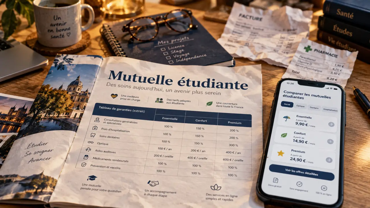 Mutuelle étudiant santé : comparez 4 formules de prix